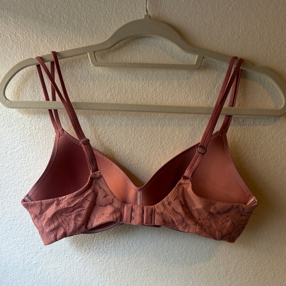 Aerie Double Strap wireless Bra in Dusty Rose - Picture 2 of 3